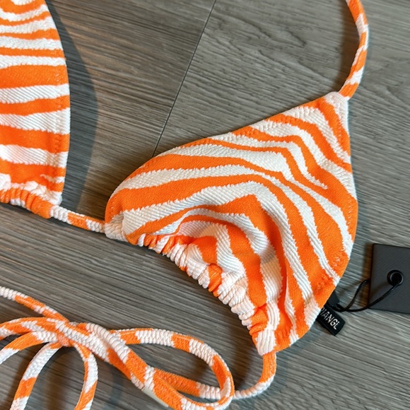 Zebra pop cheeky Bottom with string top swimsuit set. - Picture 12 of 15